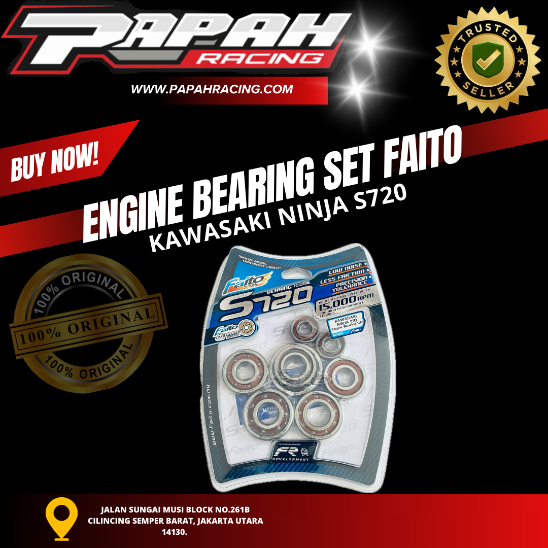 ENGINE BEARING SET S720 FAITO KAWASAKI NINJA FAITO